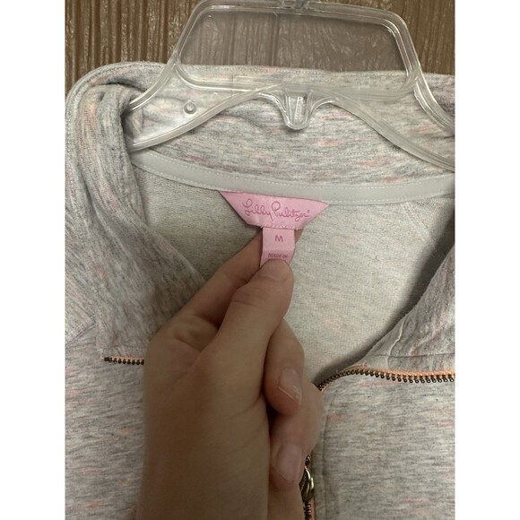 Lilly Pulitzer Women's 3/4 Zip Skipper‎ Pullover "Sunny State of Mind"  Size M - Picture 3 of 6